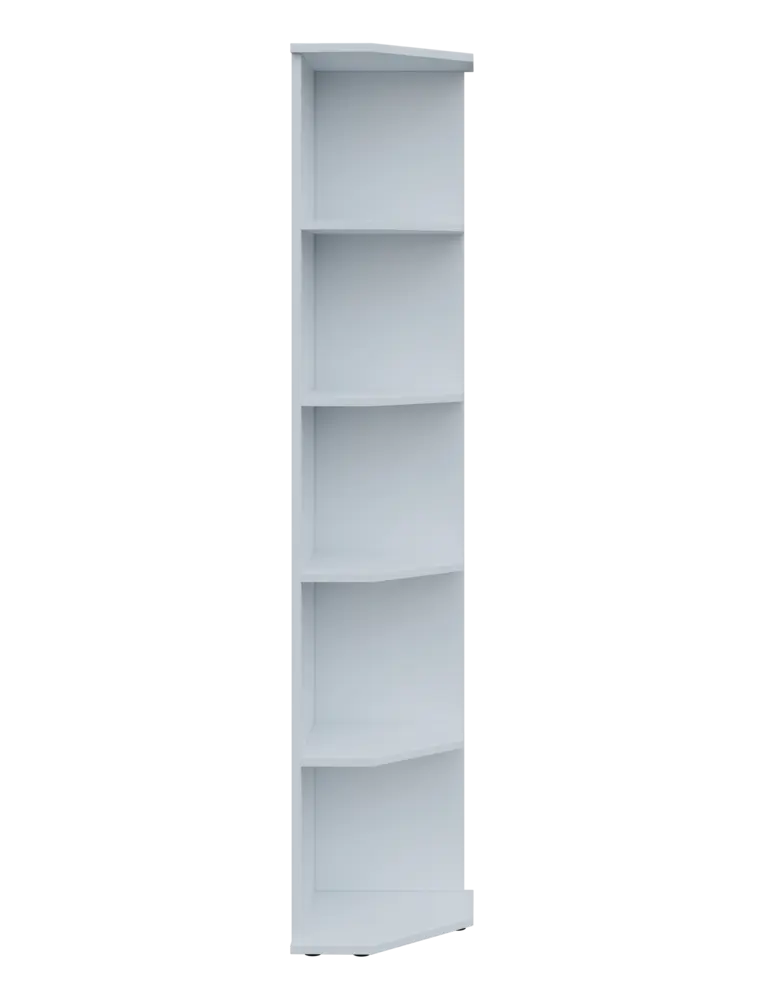 TZ 5 - 3 kancelářská skříň, rohová, pravá, 1822x360x400, bílá